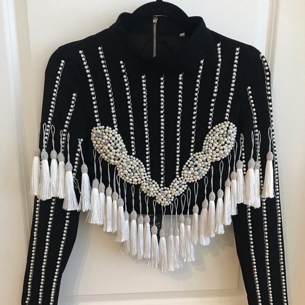 Beaded crop top